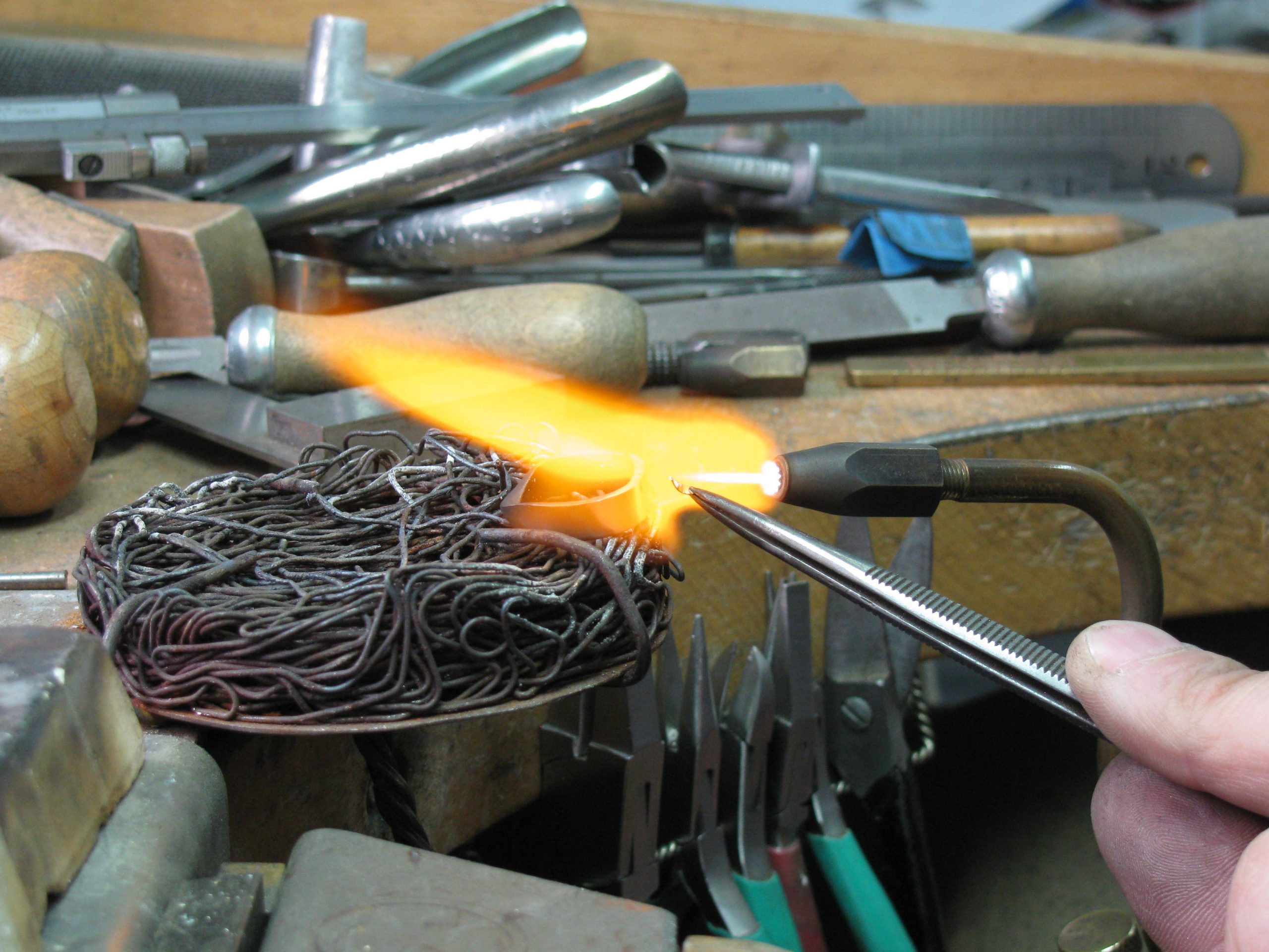 Soldering a wedding ring