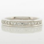 White gold, diamond set wedding / eternity ring.