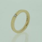 18ct yellow gold tension set wedding ring