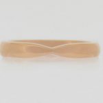 18ct rose gold "pinched" wedding ring